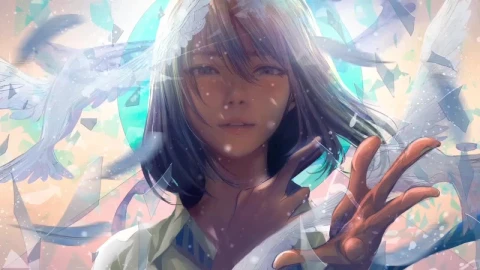 Anime Girl And Birds HD Live Wallpaper For PC - Free Live Wallpaper