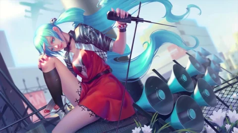 Punk Rock Miku HD Live Wallpaper For PC - Free Live Wallpaper