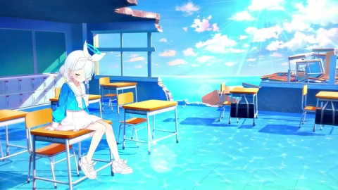 Arona In Classroom Blue Archive HD Live Wallpaper For PC - Free Live Wallpaper