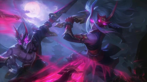Blood Moon Katarina And Master Yi League Of Legends HD Live Wallpaper For PC - Free Live Wallpaper