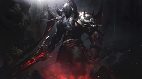 Blood Moon Aatrox League Of Legends HD Live Wallpaper For PC - Free Live Wallpaper