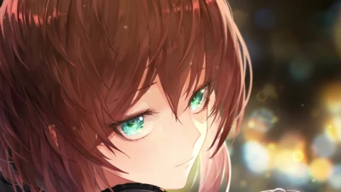 Anime Girl With Red Hair And Green Eyes HD Live Wallpaper For PC - Free Live Wallpaper