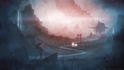 Japanese Girl In Fantasy World HD Live Wallpaper For PC - Free Live Wallpaper
