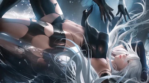 A2 Lying On The Water Nier Automata HD Live Wallpaper For PC - Free Live Wallpaper