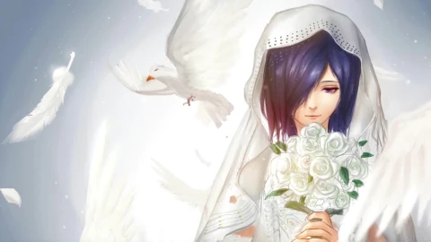Touka Kirishima Bride Tokyo Ghoul HD Live Wallpaper For PC - Free Live Wallpaper