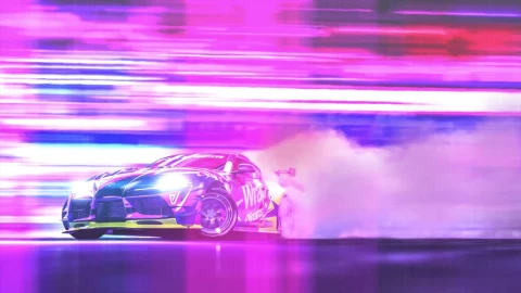 Neon Toyota Supra Drifting HD Live Wallpaper For PC - Free Live Wallpaper