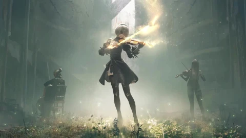 2b Playing Violin Nier Automata HD Live Wallpaper For PC - Free Live Wallpaper