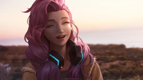 Seraphine Smiling League Of Legends HD Live Wallpaper For PC - Free Live Wallpaper