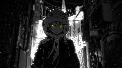 Hoodie Anime Boy In The Snow HD Live Wallpaper For PC - Free Live Wallpaper