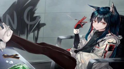 Texas Smoking Arknights HD Live Wallpaper For PC - Free Live Wallpaper