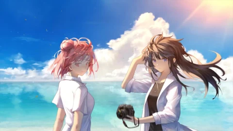 Yui And Yukino On The Beach My Teen Romantic Comedy Snafu HD Live Wallpaper For PC - Free Live Wallpaper