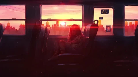 Lonely Girl On The Train HD Live Wallpaper For PC - Free Live Wallpaper