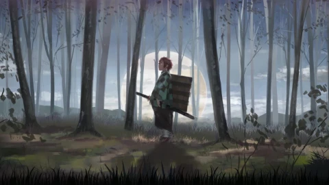 Tanjirou Kamado In The Forest Kimetsu No Yaiba HD Live Wallpaper For PC - Free Live Wallpaper