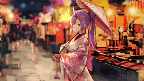 Tomoe Gozen In A Kimono Fate Grand Order HD Live Wallpaper For PC - Free Live Wallpaper