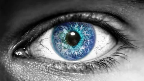 Human Eye Planet Earth Gazing HD Live Wallpaper For PC - Free Live Wallpaper
