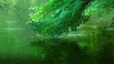 Raining In Garden Of Words HD Live Wallpaper For PC - Free Live Wallpaper