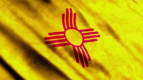 Stock Video 3d animation flag from new mexico state in usa PC Live Wallpaper - Free Live Wallpaper
