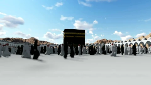 Stock Video 3d animation kaaba concept PC Live Wallpaper - Free Live Wallpaper