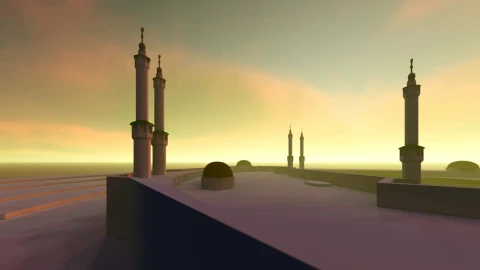 Stock Video 3d animation of a big mosque PC Live Wallpaper - Free Live Wallpaper