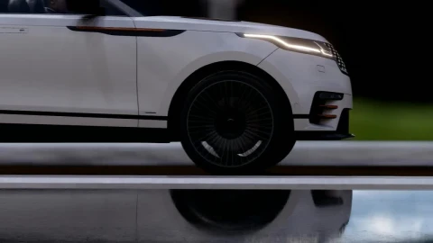Stock Video 3d animation of a luxury white vehicle PC Live Wallpaper - Free Live Wallpaper