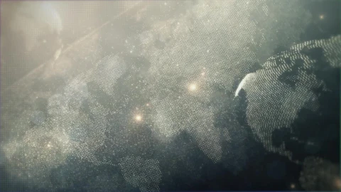 Stock Video 3d animation with world shapes concept PC Live Wallpaper - Free Live Wallpaper
