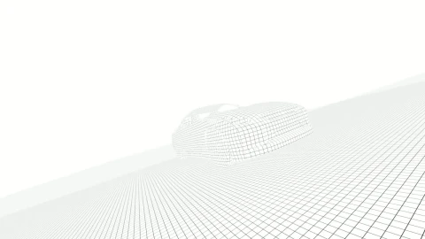 Stock Video 3d blue print of a sports car PC Live Wallpaper - Free Live Wallpaper