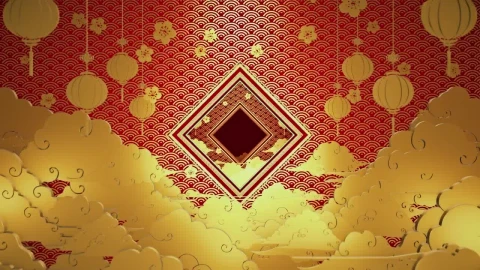 Stock Video 3d decorations with chinese new year concept PC Live Wallpaper - Free Live Wallpaper