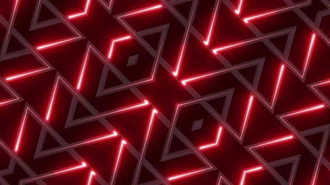 Stock Video 3d moving surface with red triangles lights PC Live Wallpaper - Free Live Wallpaper
