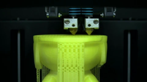 Stock Video 3d printer creating a model PC Live Wallpaper - Free Live Wallpaper