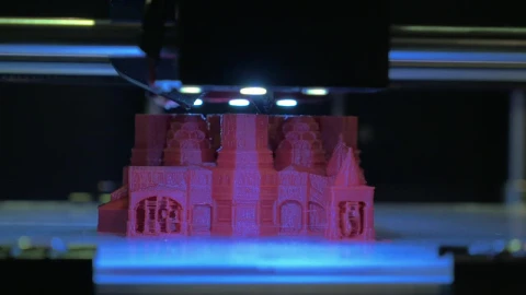 Stock Video 3d printing a cathedral PC Live Wallpaper - Free Live Wallpaper