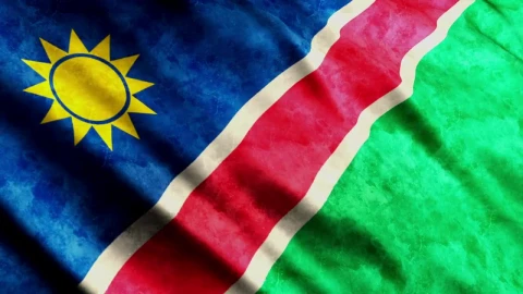 Stock Video 3d render of a namibia flag PC Live Wallpaper - Free Live Wallpaper