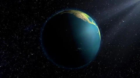 Stock Video 3d rendering of planet earth rotating in space PC Live Wallpaper - Free Live Wallpaper