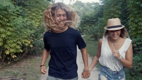 Stock Video A Boy And A Girl Running Through Nature Live Wallpaper for PC - Free Live Wallpaper