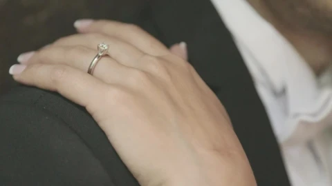 Stock Video A Brides Hand On The Grooms Shoulder At Their Wedding Live Wallpaper for PC - Free Live Wallpaper