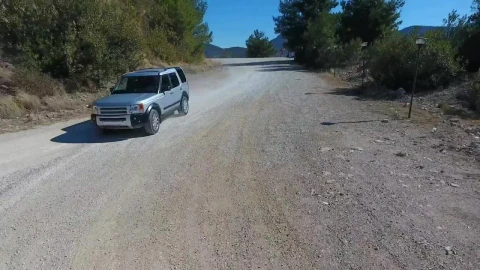 Stock Video A Car Traveling On The Road By The Lake Live Wallpaper for PC - Free Live Wallpaper