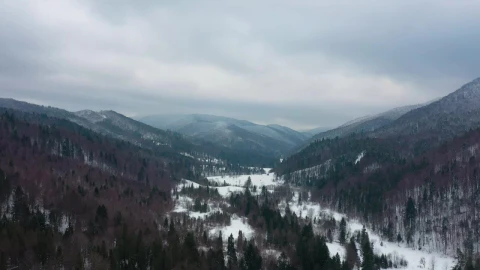 Stock Video A Cinematic Mountainous Valley During Winter Live Wallpaper for PC - Free Live Wallpaper