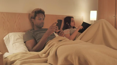 Stock Video A Couple Falls Asleep In Their Bed Live Wallpaper for PC - Free Live Wallpaper