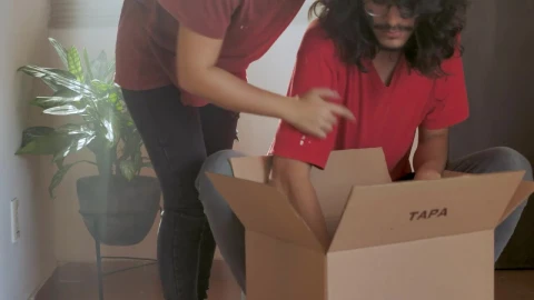 Stock Video A Couple In Love Unpacking Live Wallpaper for PC - Free Live Wallpaper