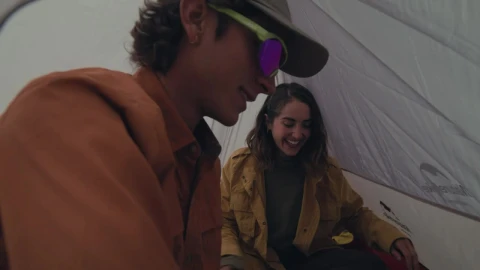 Stock Video A Couple Leaving Their Tent Live Wallpaper for PC - Free Live Wallpaper