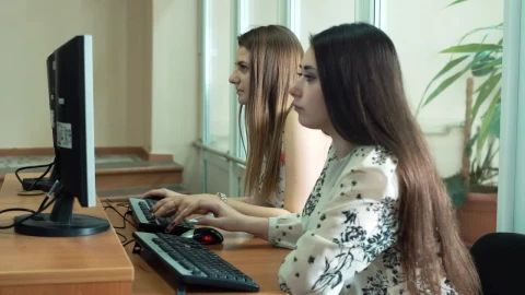 Stock Video A Couple Of Young Students In The Classroom Live Wallpaper for PC - Free Live Wallpaper