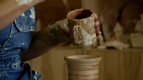Stock Video A Craftsman Working On Rotating Pot Live Wallpaper for PC - Free Live Wallpaper