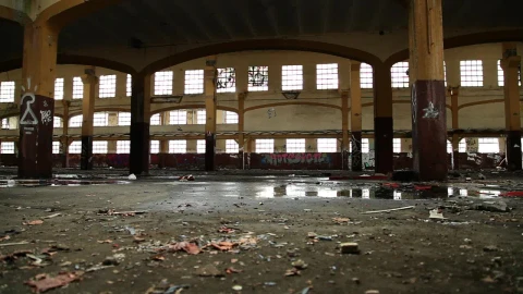 Stock Video Abandoned And Dirty Warehouse Live Wallpaper for PC - Free Live Wallpaper
