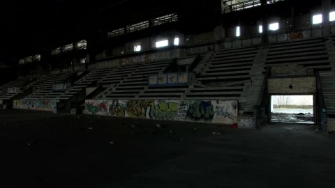 Stock Video Abandoned Arena And Tribune Live Wallpaper for PC - Free Live Wallpaper