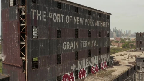 Stock Video Abandoned Building In The Port Of New York Live Wallpaper for PC - Free Live Wallpaper