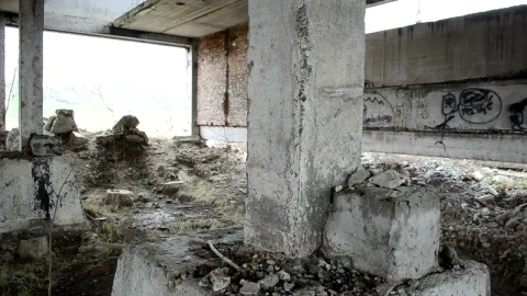 Stock Video Abandoned Building With Graffiti Live Wallpaper for PC - Free Live Wallpaper