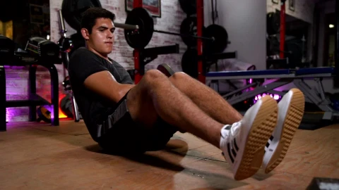 Stock Video Abdominal Exercises In A Gym Live Wallpaper for PC - Free Live Wallpaper