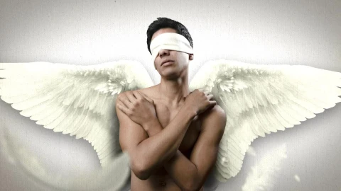 Stock Video Abstract Animated Image Of A Man With Wings Live Wallpaper for PC - Free Live Wallpaper