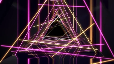 Stock Video Abstract Animation With Neon Lights Live Wallpaper for PC - Free Live Wallpaper