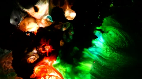 Stock Video Abstract Illusion With Fluorescent Ink Live Wallpaper for PC - Free Live Wallpaper