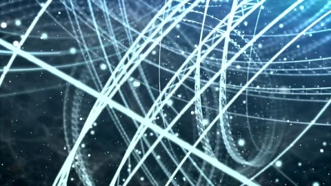 Stock Video Abstract Luminous Structures Floating In Space Live Wallpaper for PC - Free Live Wallpaper